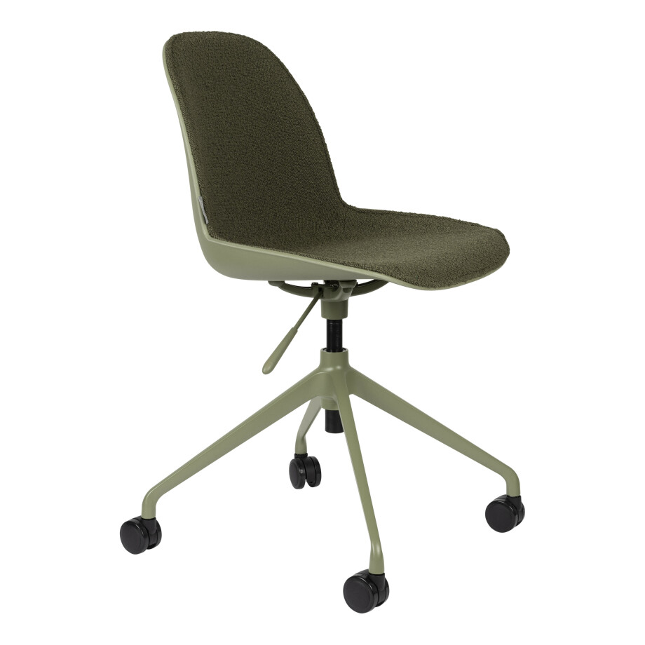 Zuiver Bureaustoel 'Albert Kuip' Bouclé, kleur Groen Zuiver Bureaustoel 'Albert Kuip' Bouclé, kleur Groen afbeelding 1