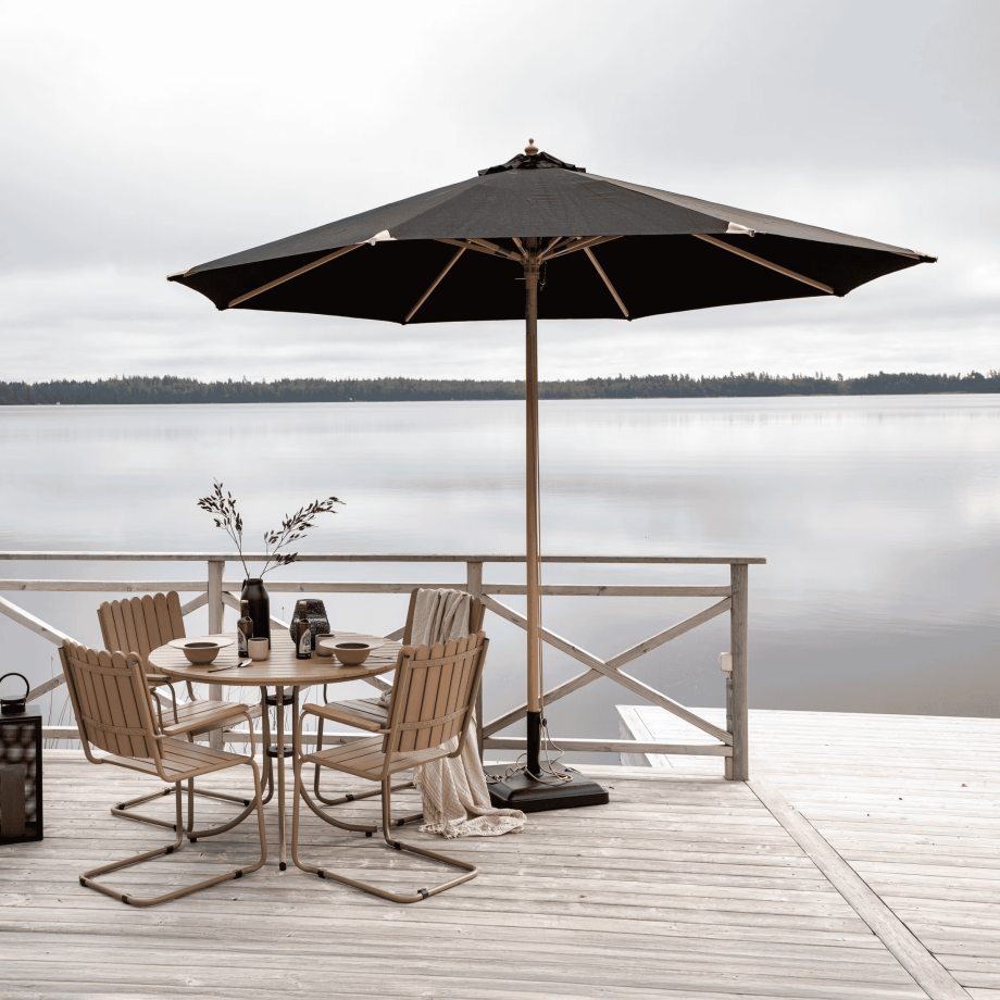 Nohr Parasol 'Adi' 330cm, kleur Zwart afbeelding 1