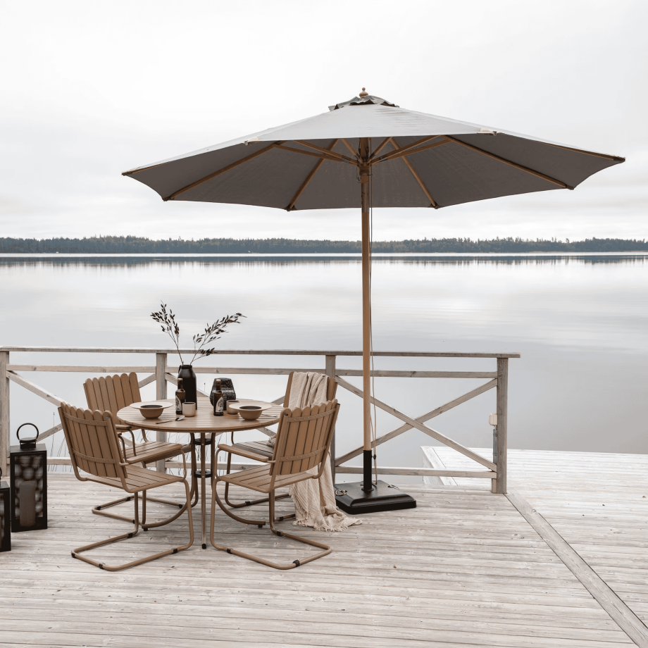 Nohr Parasol 'Adi' 330cm, kleur Grijs afbeelding 1