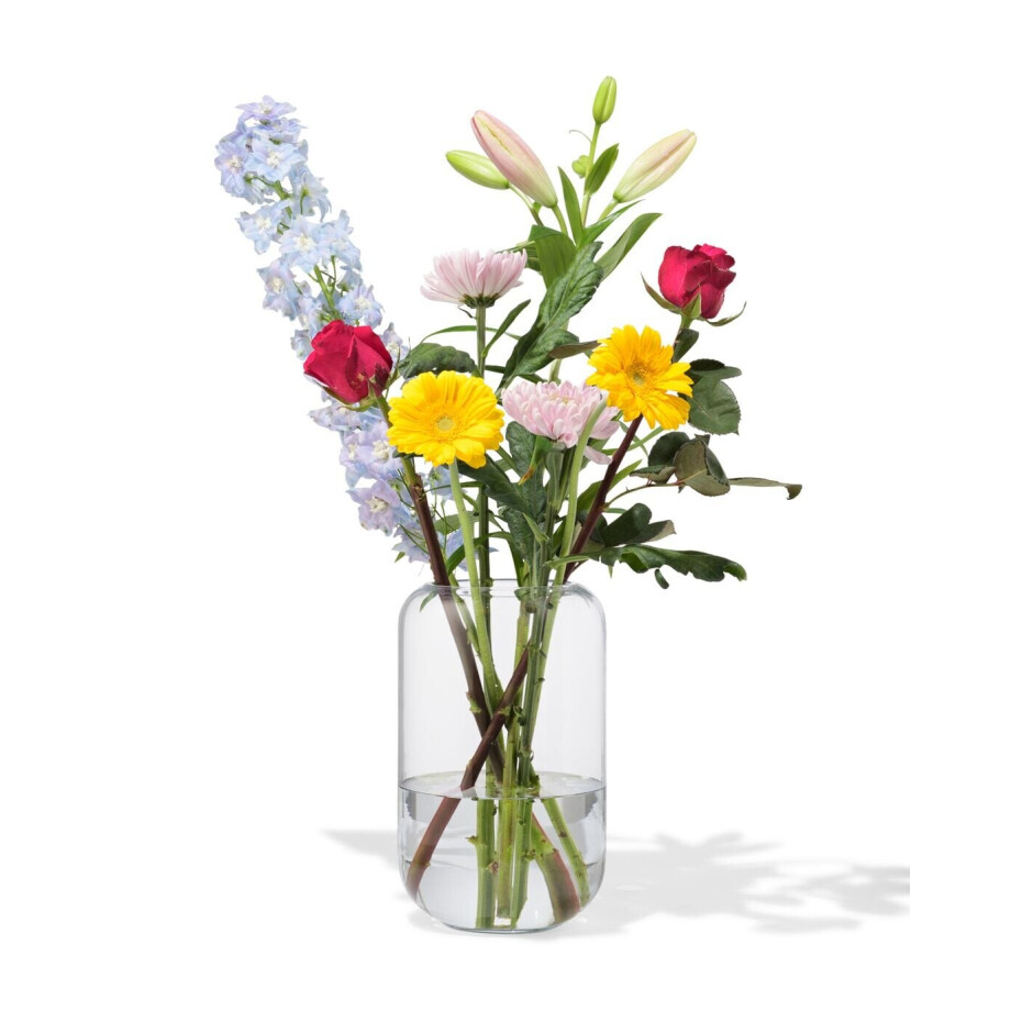 HEMA HEMA Vaas 24cm Glas (transparant) afbeelding 1