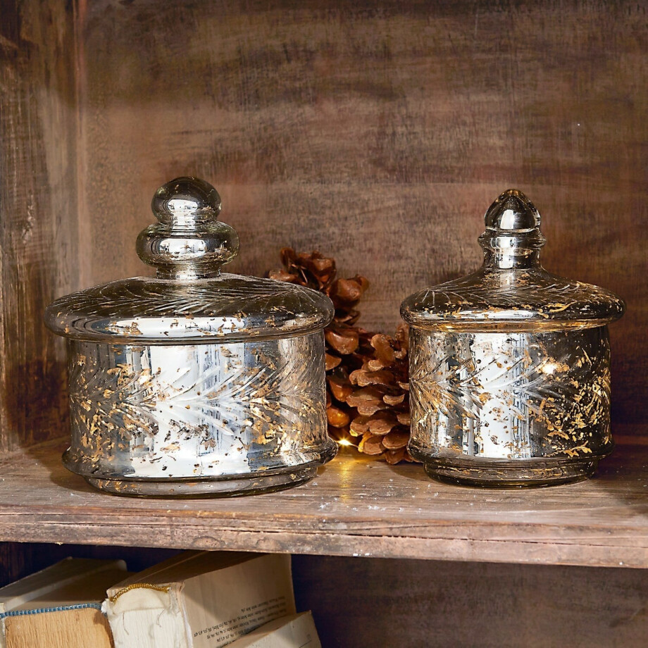 Glazen pot set van 2 Elexa Glazen pot set van 2 Elexa afbeelding