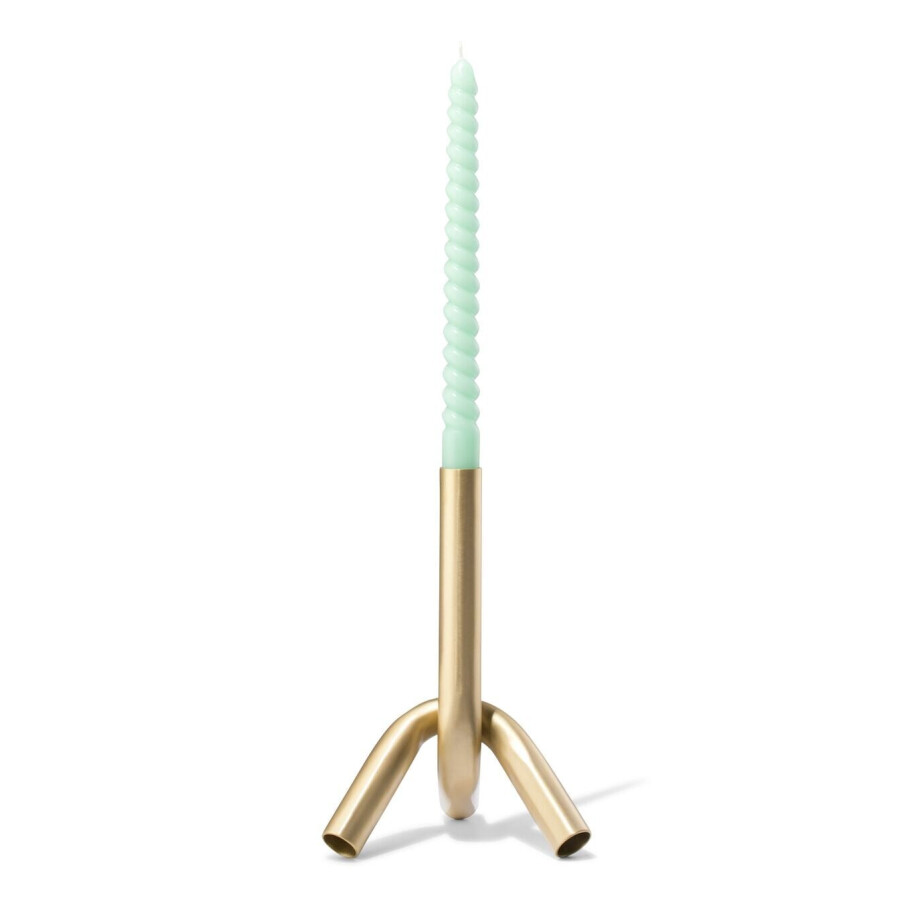 HEMA HEMA Kandelaar M Metaal Knot Goud (goud) afbeelding 1