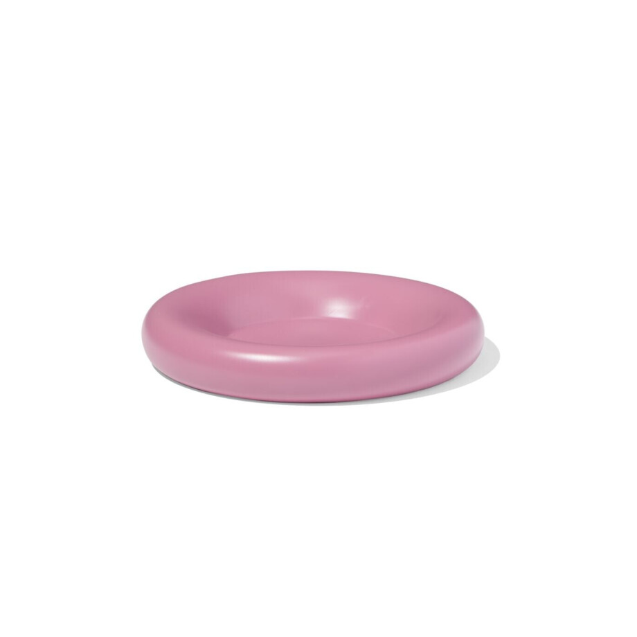 HEMA HEMA Kaarsonderzetter ⌀20cm Keramiek Roze (donkerpaars) HEMA HEMA Kaarsonderzetter ⌀20cm Keramiek Roze (donkerpaars) afbeelding 1