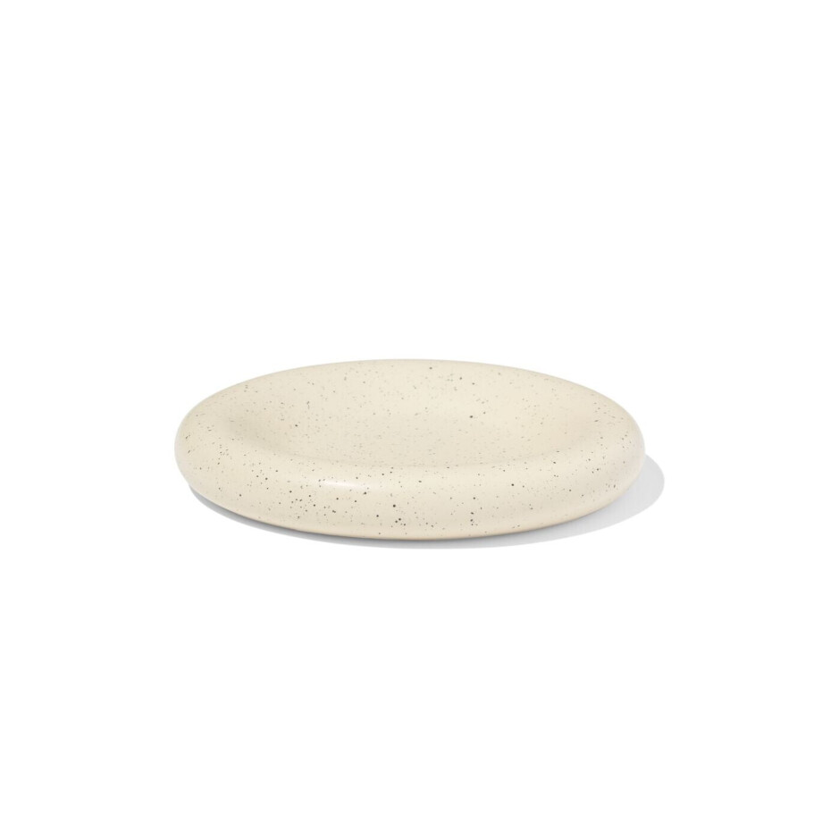 HEMA HEMA Kaarsonderzetter ⌀20cm Keramiek Wit (wit) afbeelding 1