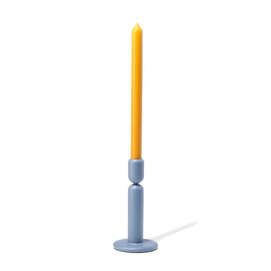 HEMA HEMA Kandelaar 9.2x13.9cm Metaal Hoog Grijs (blauw) HEMA HEMA Kandelaar 9.2x13.9cm Metaal Hoog Grijs (blauw) afbeelding 1