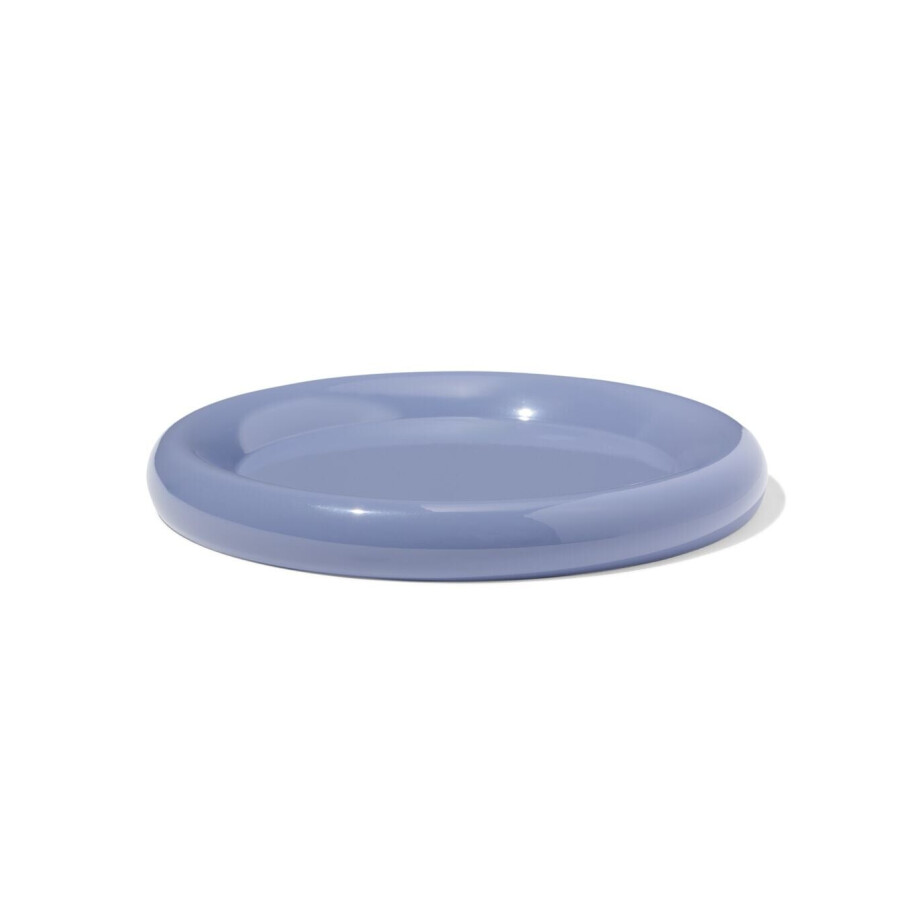 HEMA HEMA Kaarsonderzetter ⌀20cm Metaal Grijsblauw (blauw) HEMA HEMA Kaarsonderzetter ⌀20cm Metaal Grijsblauw (blauw) afbeelding 1