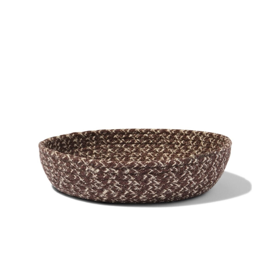 HEMA HEMA Mandje ⌀26x6cm Jute (bruin) afbeelding 1