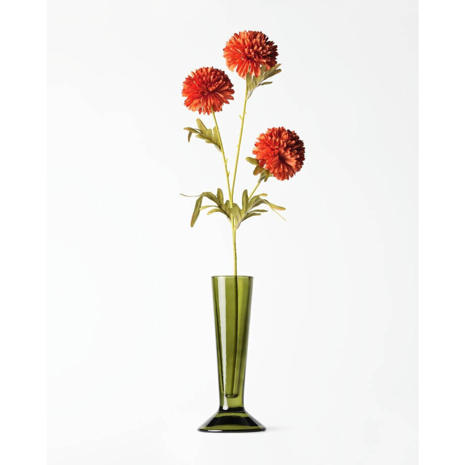 HEMA HEMA Vaas ⌀8x20cm Zwier Glas Groen (groen) afbeelding 1
