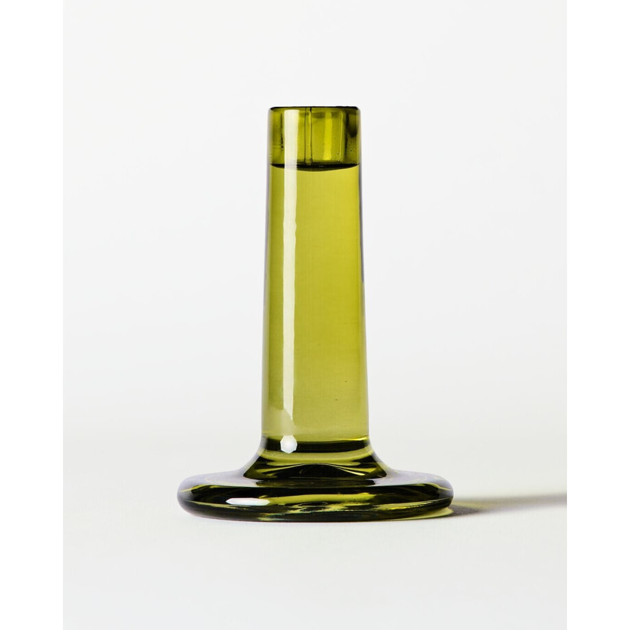HEMA HEMA Kandelaar ⌀5x12cm Bink Glas Groen (groen) HEMA HEMA Kandelaar ⌀5x12cm Bink Glas Groen (groen) afbeelding 1