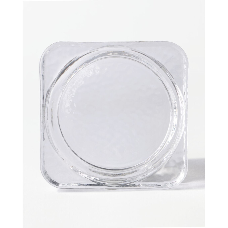HEMA HEMA Kaarsplateau ⌀9x3cm Kub Glas Gehamerd Transparant (transparant) HEMA HEMA Kaarsplateau ⌀9x3cm Kub Glas Gehamerd Transparant (transparant) afbeelding 1