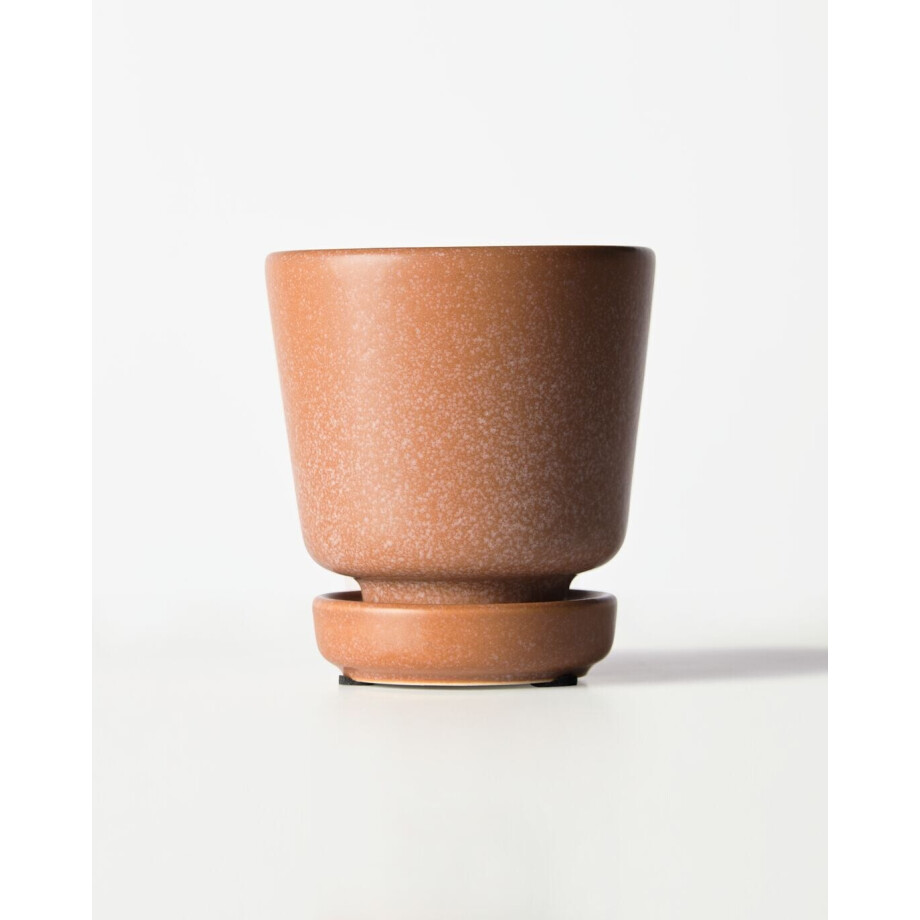 HEMA HEMA Bloempot ⌀8x8cm Keramiek Terra (oranje) afbeelding 1