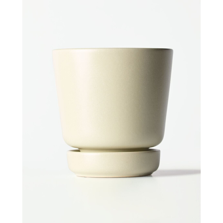 HEMA HEMA Bloempot ⌀11x12cm Keramiek Wit (wit) HEMA HEMA Bloempot ⌀11x12cm Keramiek Wit (wit) afbeelding 1