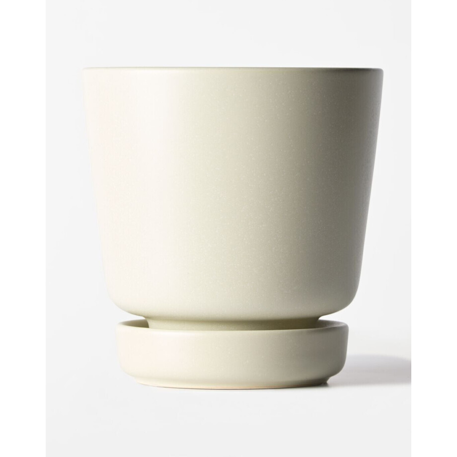 HEMA HEMA Bloempot ⌀14.4x14.8cm Keramiek Wit (wit) HEMA HEMA Bloempot ⌀14.4x14.8cm Keramiek Wit (wit) afbeelding 1