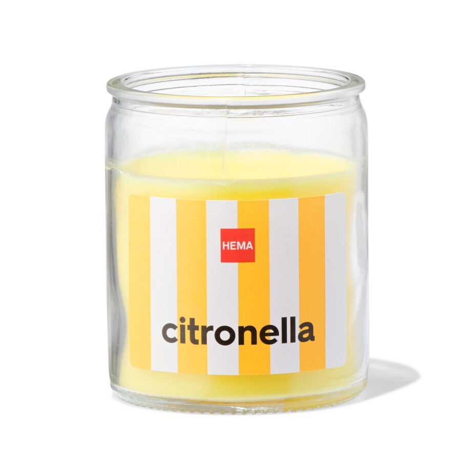HEMA HEMA Citronella Geurkaars In Glas Met Ø6.5x8 afbeelding 