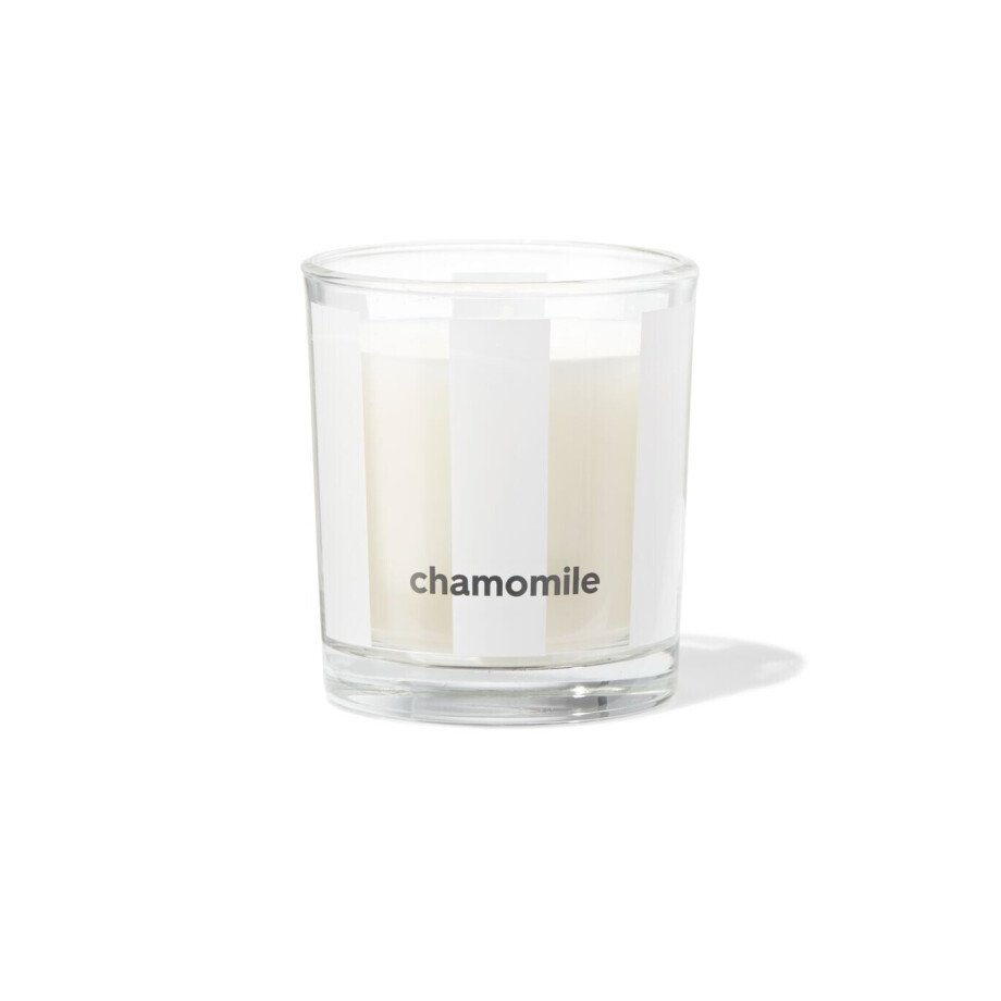 HEMA HEMA Geurkaars In Glas ⌀7x8cm Kamille (ivoor) afbeelding 1