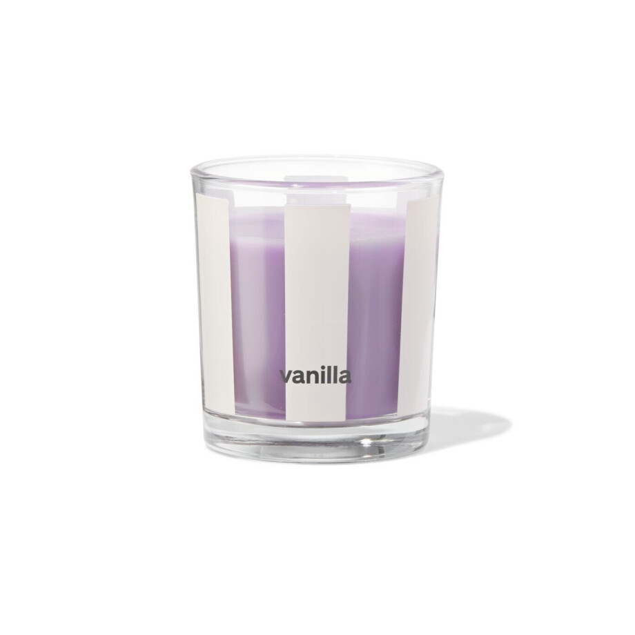 HEMA HEMA Geurkaars In Glas ⌀7x8cm Vanille (lila) afbeelding 1