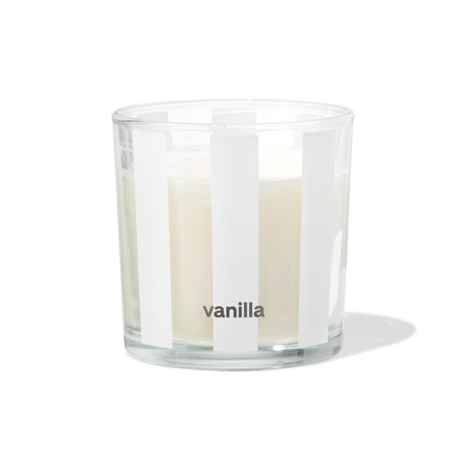 HEMA HEMA Geurkaars In Glas ⌀10x10cm Vanille (ivoor) afbeelding 1