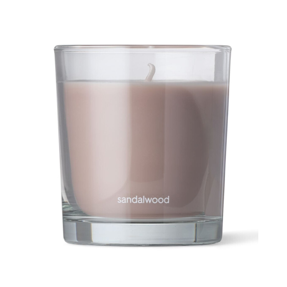 HEMA HEMA Geurkaars ⌀7x8cm Glas Sandelhout (naturel) HEMA HEMA Geurkaars ⌀7x8cm Glas Sandelhout (naturel) afbeelding 1
