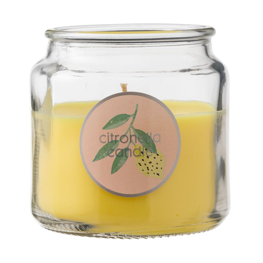 HEMA HEMA Kaarsvaas Citronella (geel) afbeelding 1