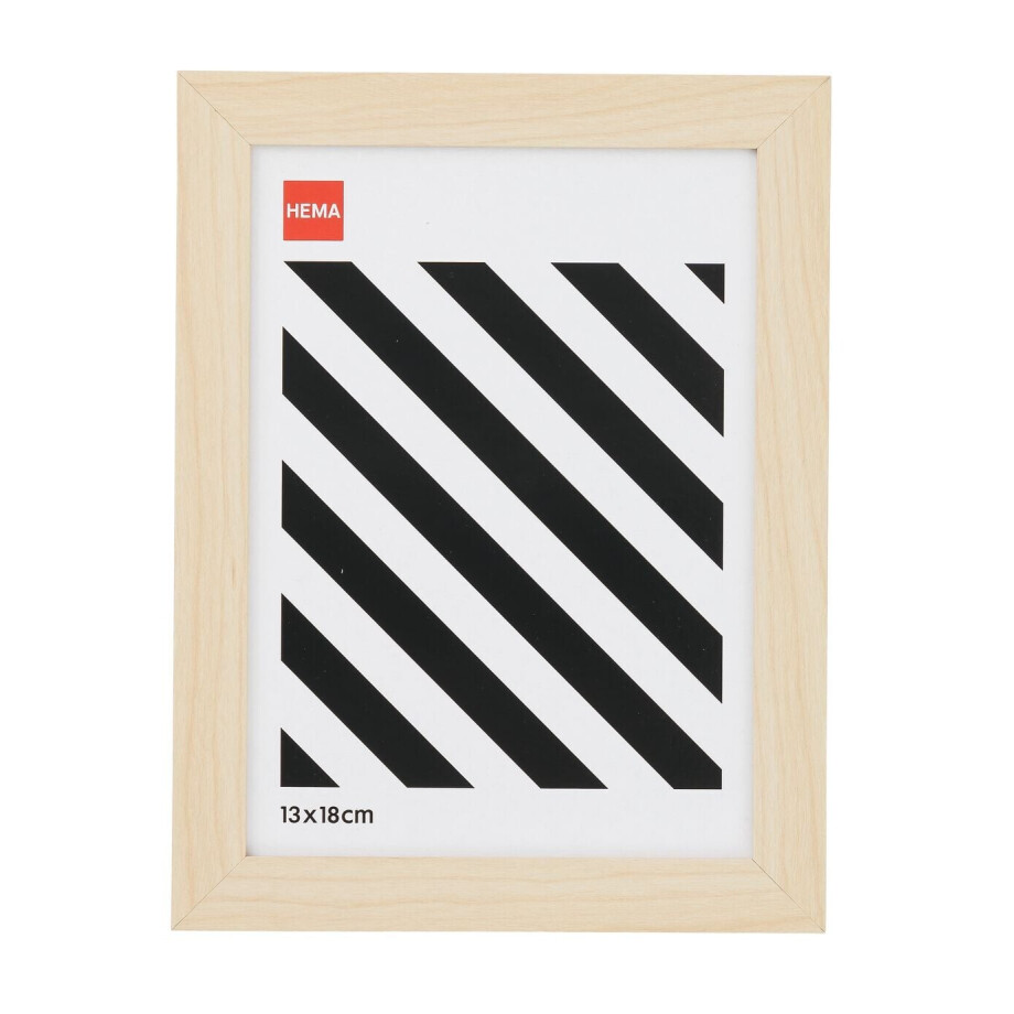 HEMA HEMA Fotolijst 13x18cm Naturel Hout (hout) afbeelding 1