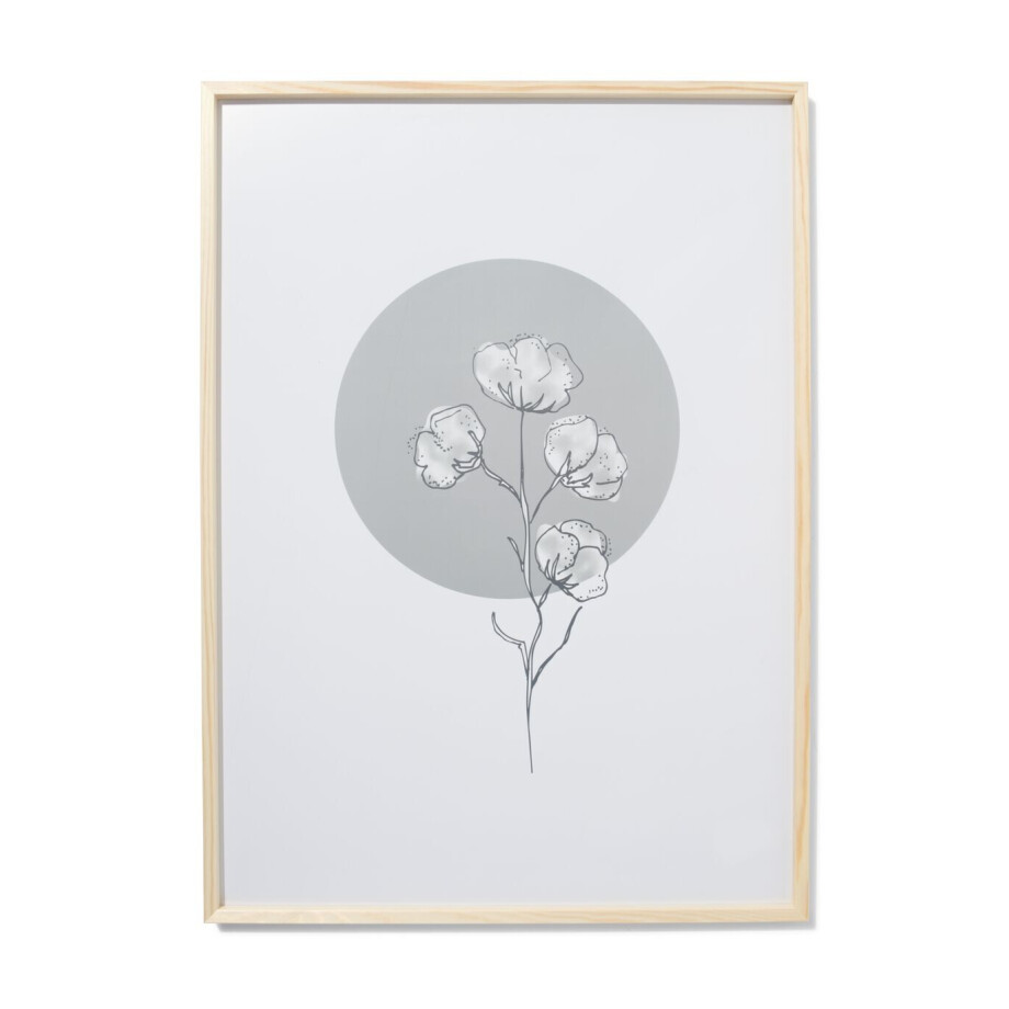 HEMA HEMA Fotolijst 50x70cm Notenkleur Massief Hout Hout (hout) afbeelding 1