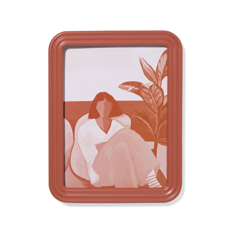 HEMA HEMA Fotolijst 15x20cm Terra Hout Reliëf (terra) afbeelding 1