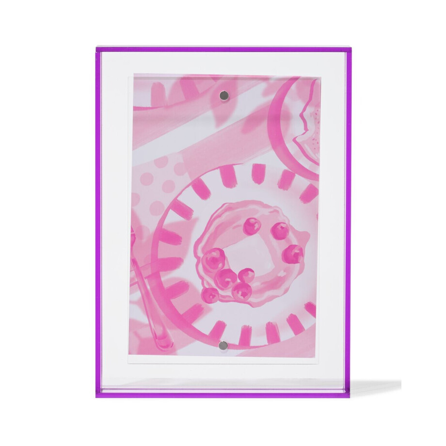 HEMA HEMA Fotolijst 10x15cm Paars Acryl (paars) afbeelding 1