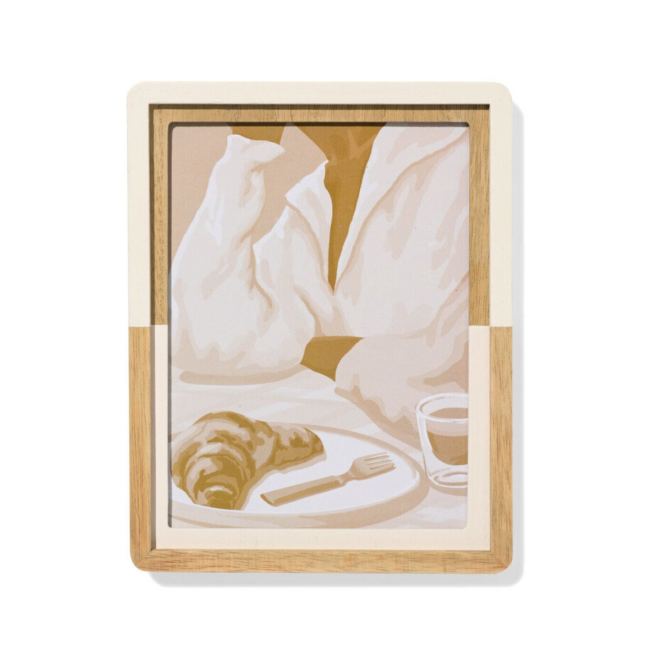HEMA HEMA Fotolijst 15x20cm Wit-hout (creme) HEMA HEMA Fotolijst 15x20cm Wit-hout (creme) afbeelding 1