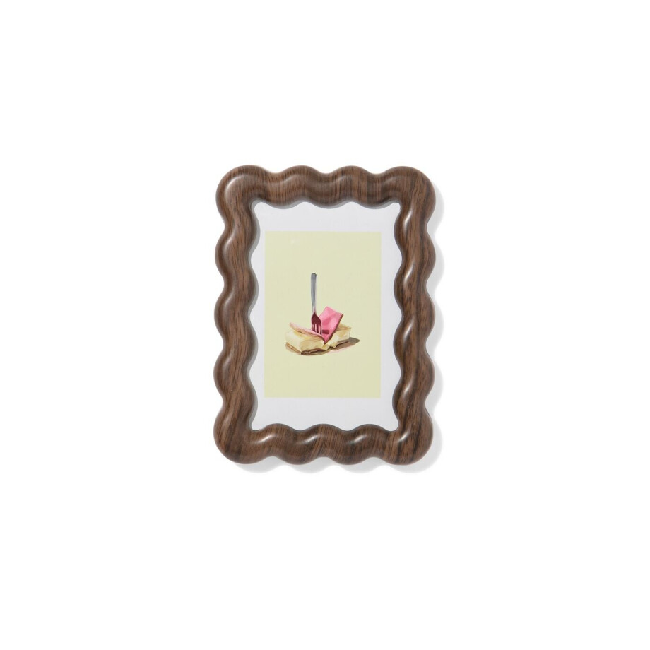 HEMA HEMA Fotolijst 10x15cm Hout Golf (donkerbruin) HEMA HEMA Fotolijst 10x15cm Hout Golf (donkerbruin) afbeelding 1