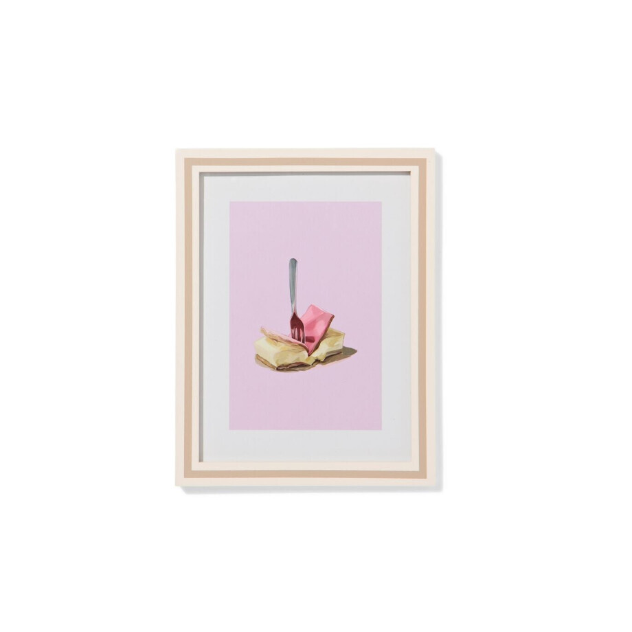 HEMA HEMA Fotolijst 15x20cm Hout Strepen (wit) afbeelding 1