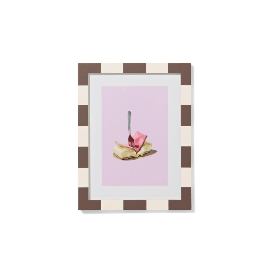 HEMA HEMA Fotolijst 15x20cm Hout Strepen (donkerbruin) HEMA HEMA Fotolijst 15x20cm Hout Strepen (donkerbruin) afbeelding 1