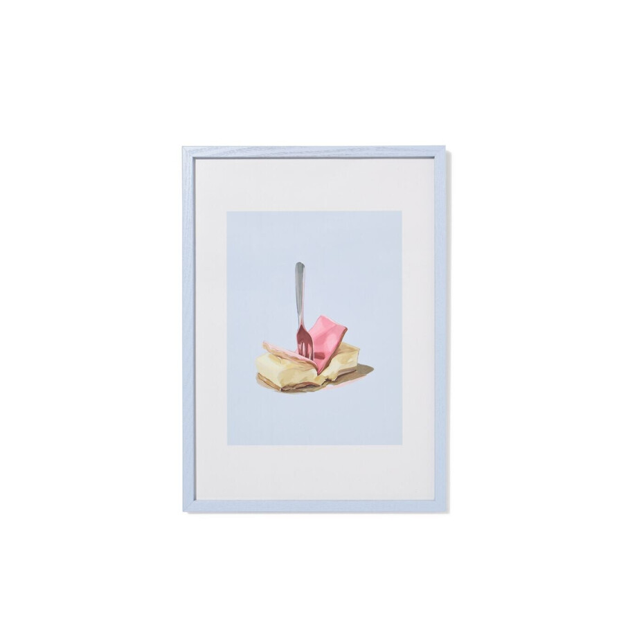 HEMA HEMA Fotolijst A4 21x29.7cm Hout Dun (lichtblauw) afbeelding 1