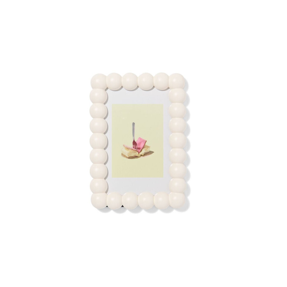 HEMA HEMA Fotolijst 10x15cm Hout Bolletjes (middenbruin) HEMA HEMA Fotolijst 10x15cm Hout Bolletjes (middenbruin) afbeelding 1