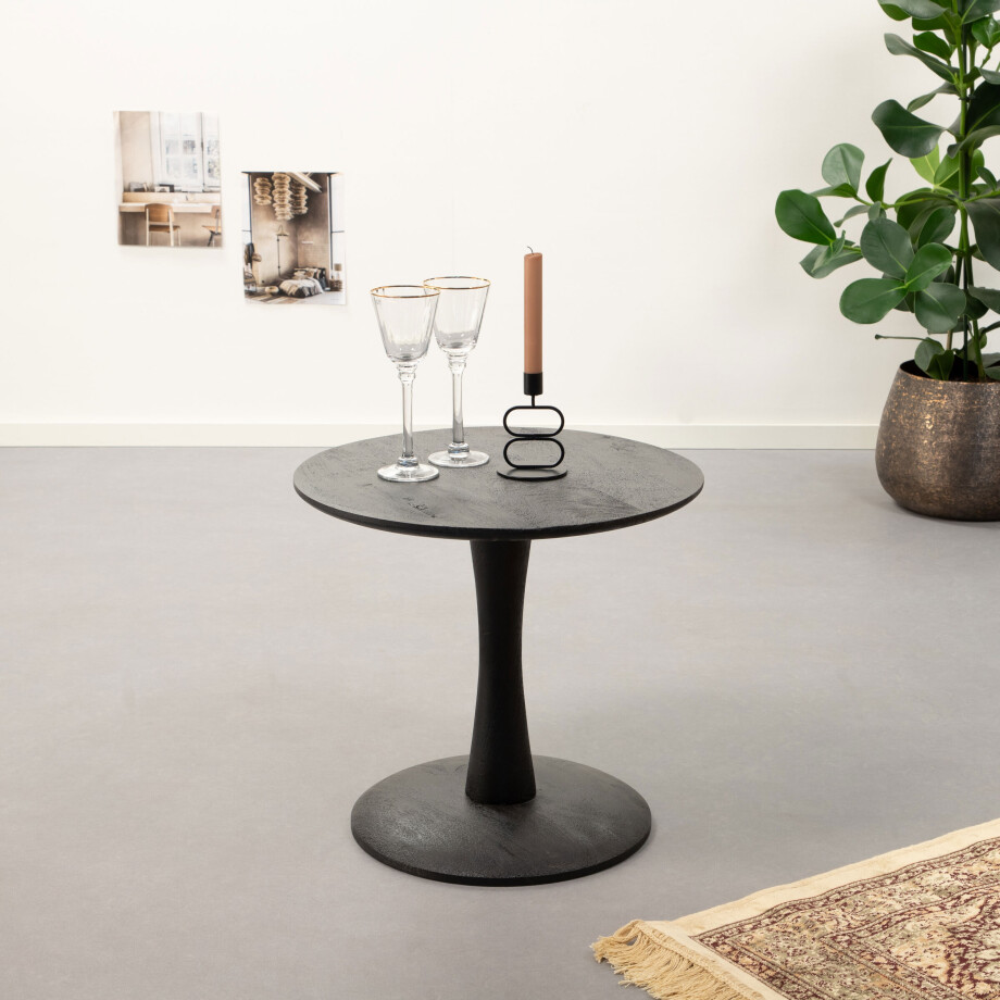 Brix Salontafel 'Vivian' 50cm, kleur Zwart Brix Salontafel 'Vivian' 50cm, kleur Zwart afbeelding 1