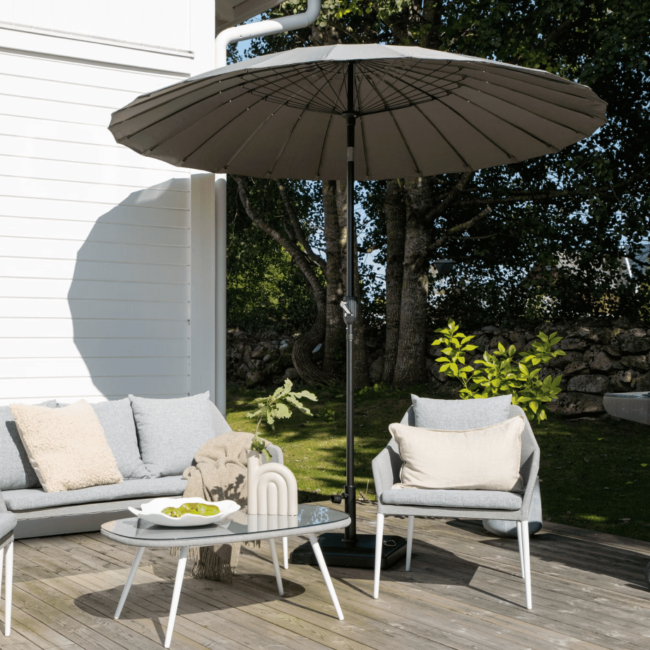 Nohr Parasol 'Karman' 270cm, kleur Grijs afbeelding 1