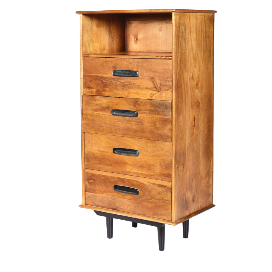 Livingfurn Ladekast 'Ayleen' Mangohout, 120 x 60cm afbeelding 