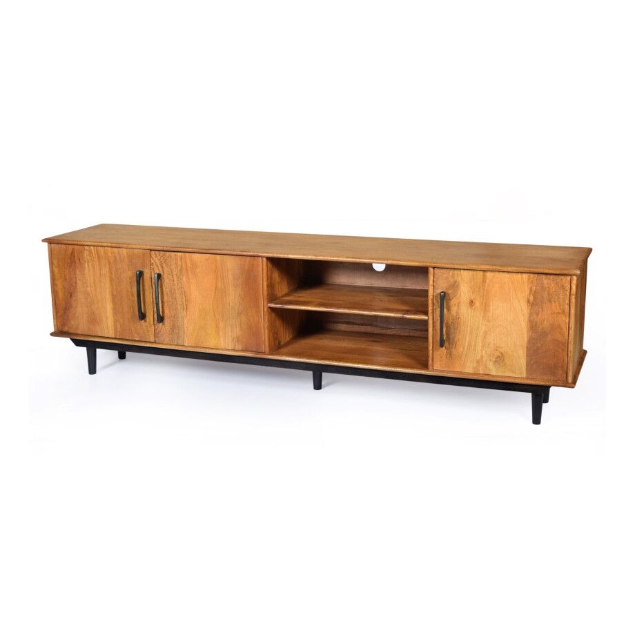 Livingfurn TV-meubel 'Ayleen' Mangohout, 200cm afbeelding 