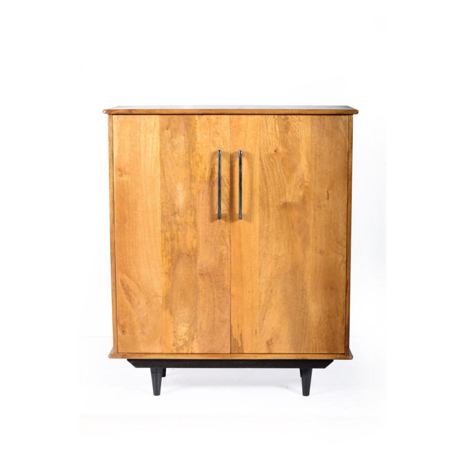 Livingfurn Opbergkast 'Ayleen' Mangohout, 108 x 90cm Livingfurn Opbergkast 'Ayleen' Mangohout, 108 x 90cm afbeelding