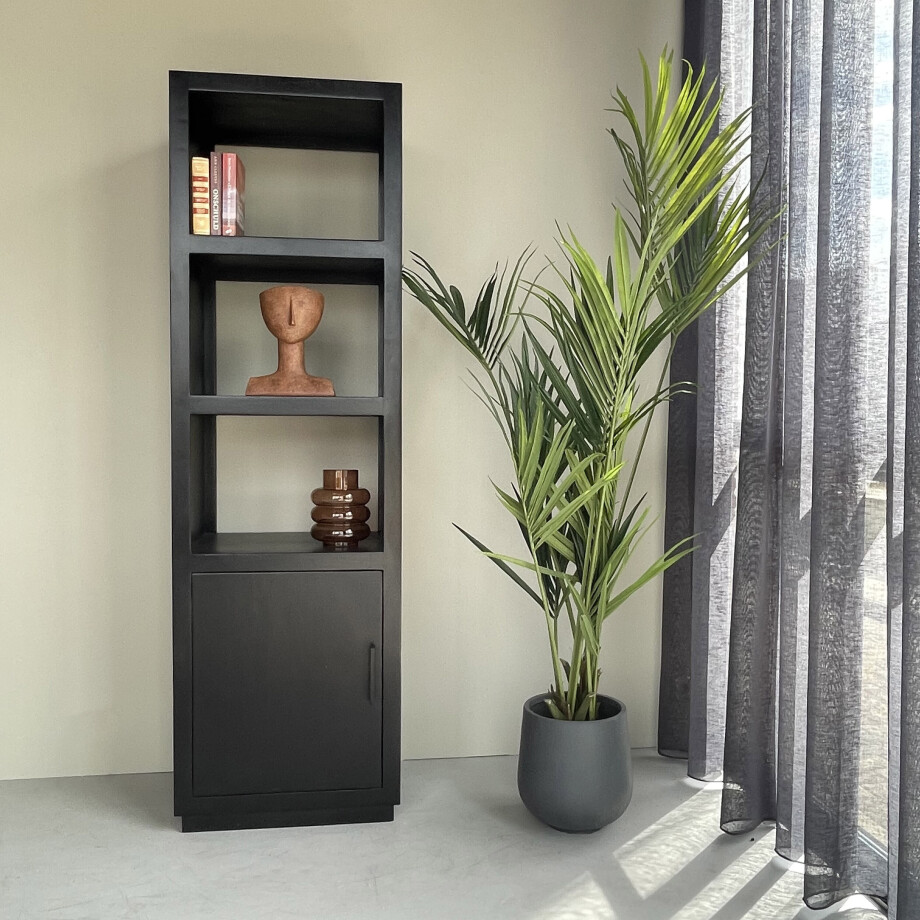Livingfurn Opbergkast 'Jaxx' Mangohout, 200 x 60cm afbeelding 