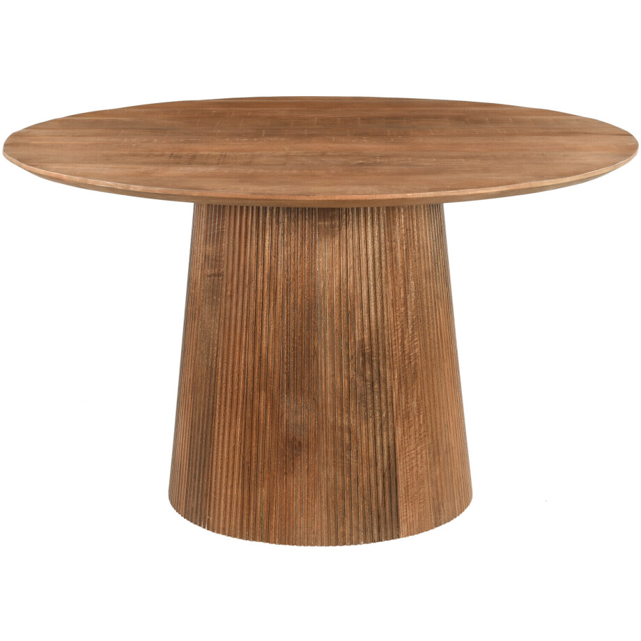 Sohome Ronde Eettafel 'Olav' Mangohout, 130cm, kleur Bruin Sohome Ronde Eettafel 'Olav' Mangohout, 130cm, kleur Bruin afbeelding 1