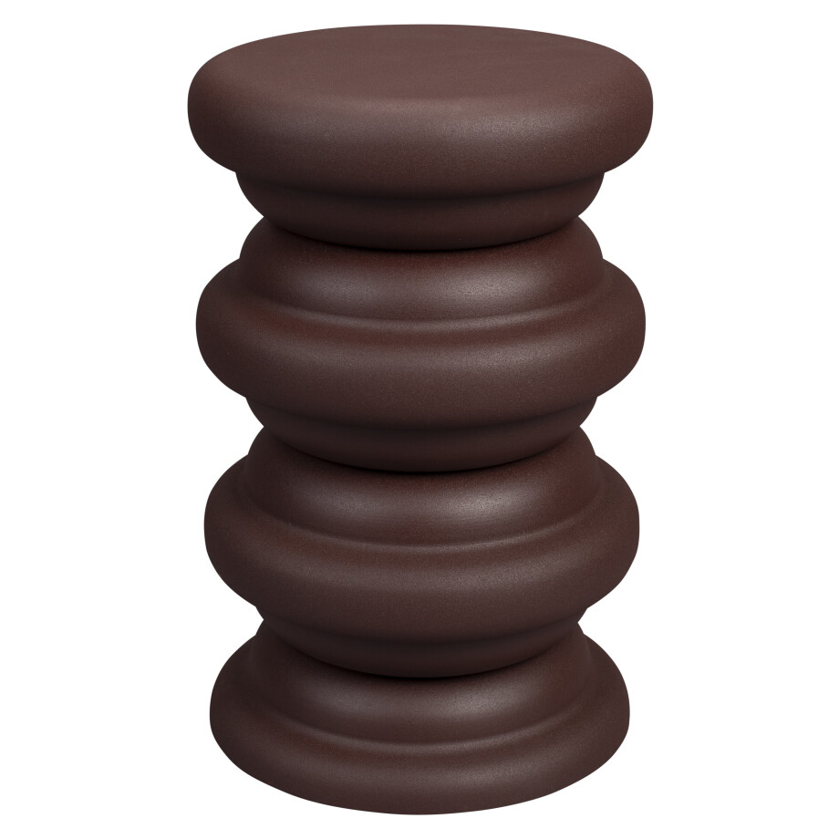 Dutchbone Bijzettafel/Kruk 'Artemis' kleur Bruin Dutchbone Bijzettafel/Kruk 'Artemis' kleur Bruin afbeelding 1