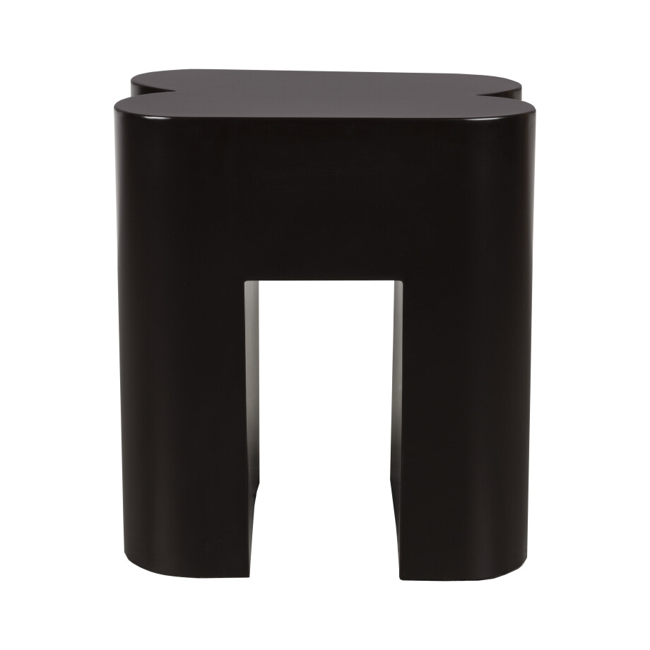 Zuiver Krukje/Bijzettafel 'Shape' 40 x 40cm, kleur Donkerbruin Zuiver Krukje/Bijzettafel 'Shape' 40 x 40cm, kleur Donkerbruin afbeelding 1