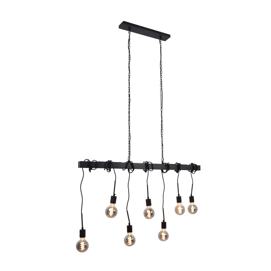 Urban Interiors Hanglamp 'Blox' 7-lamps, kleur Zwart afbeelding 1