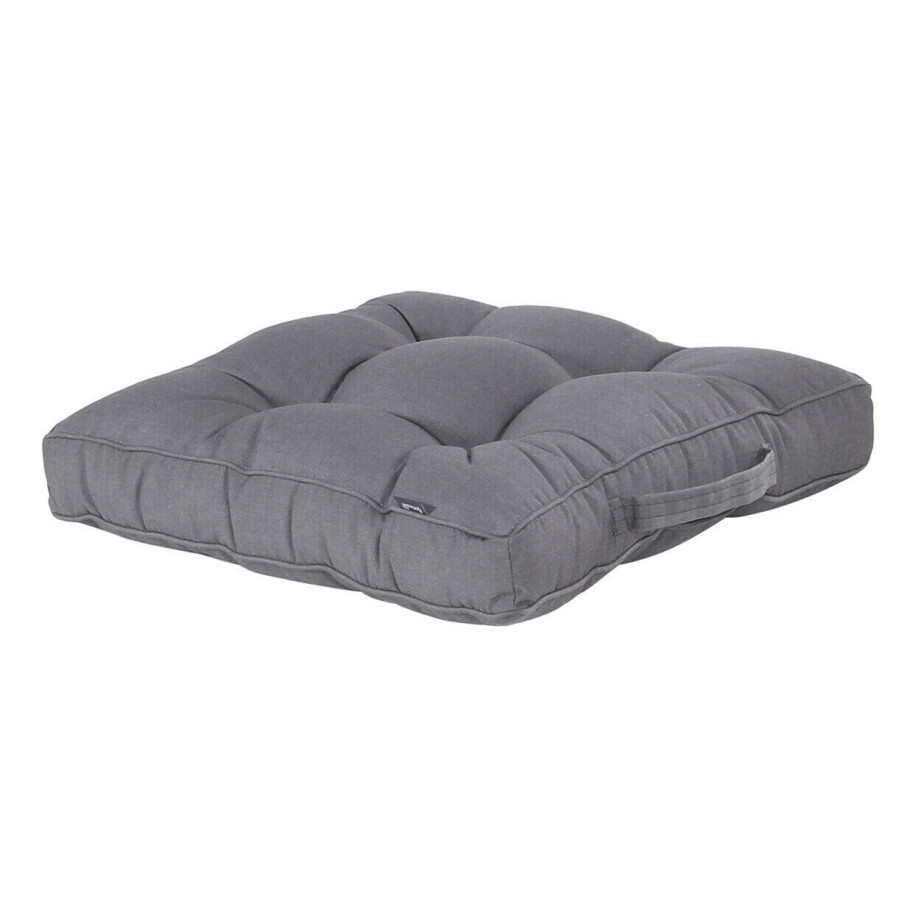 Hartman Tuinkussen 'Havana' Blokkussen, kleur Grijs Hartman Tuinkussen 'Havana' Blokkussen, kleur Grijs afbeelding 1