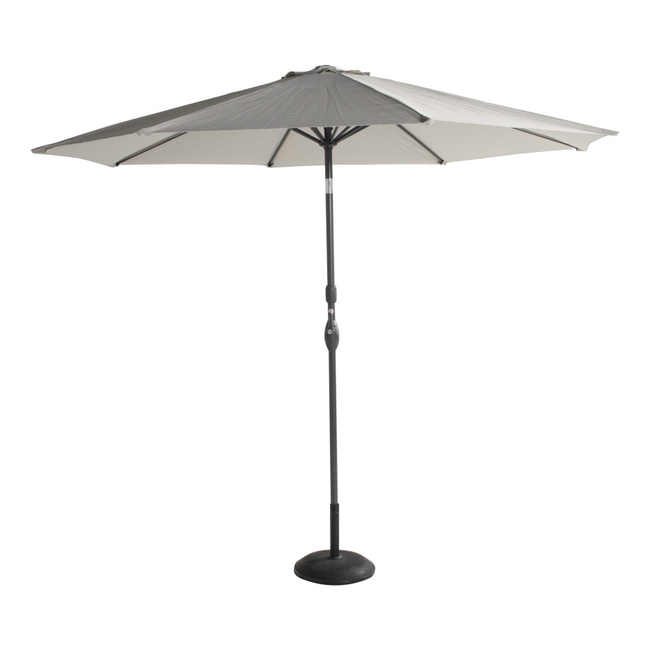 Hartman Parasol 'Sunline' 300cm, kleur Lichtgrijs Hartman Parasol 'Sunline' 300cm, kleur Lichtgrijs afbeelding 1