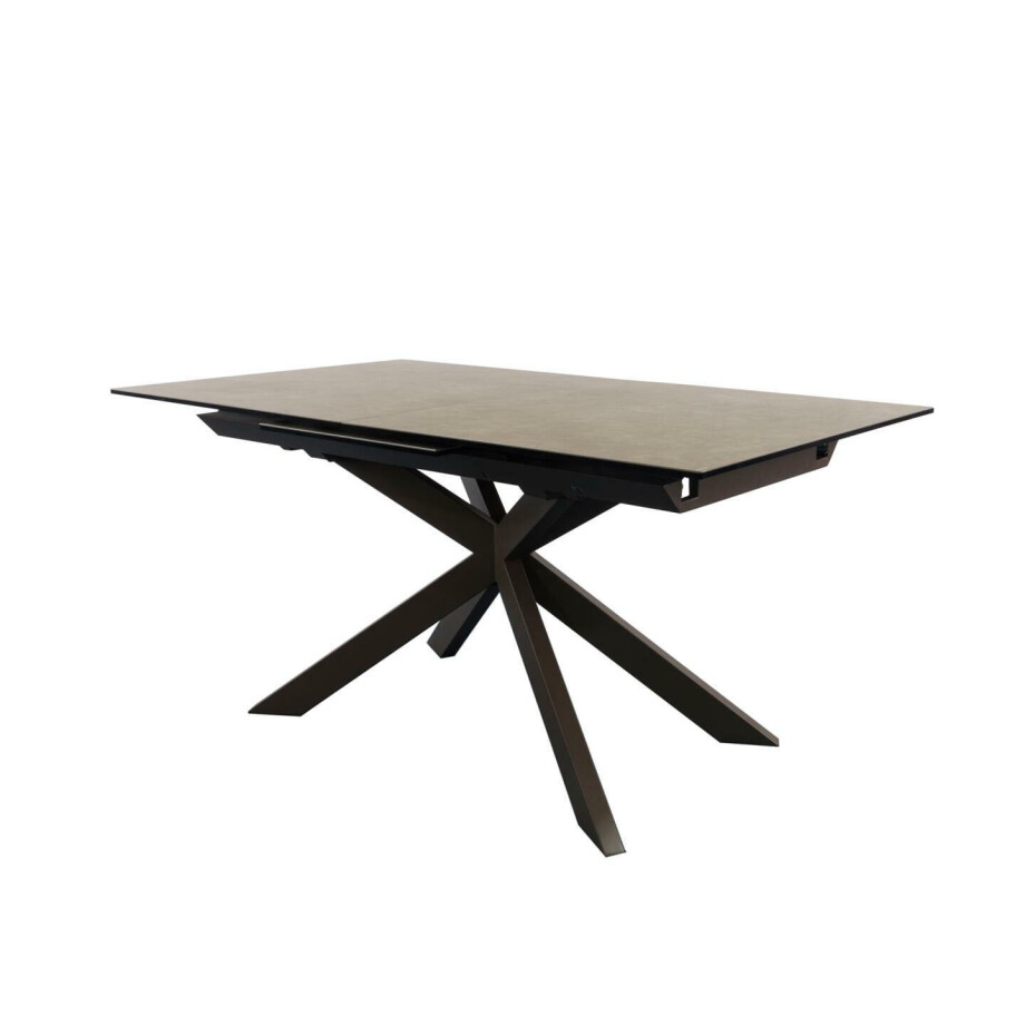 Kave Home Uitschuifbare Eettafel 'Atminda' Keramiek, 160-210 x 90cm, kleur Bruin afbeelding 