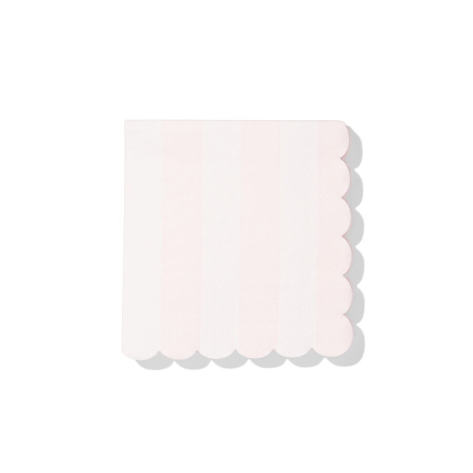 HEMA HEMA Servetten 24x24cm Papier Strepen Roze - 20 Stuks afbeelding 
