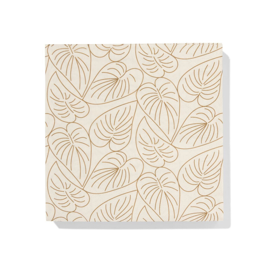 HEMA HEMA Servetten 33x33cm Papier Botanisch - 20 Stuks afbeelding 