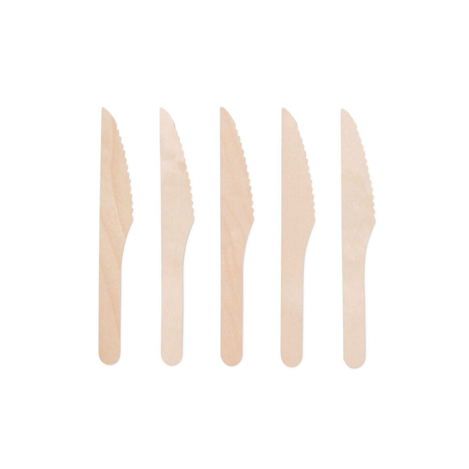 HEMA HEMA Messen Hout 10 Stuks HEMA HEMA Messen Hout 10 Stuks afbeelding