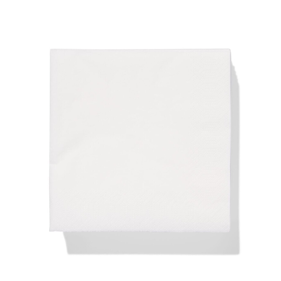 HEMA HEMA Servetten Wit - 50 Stuks afbeelding 